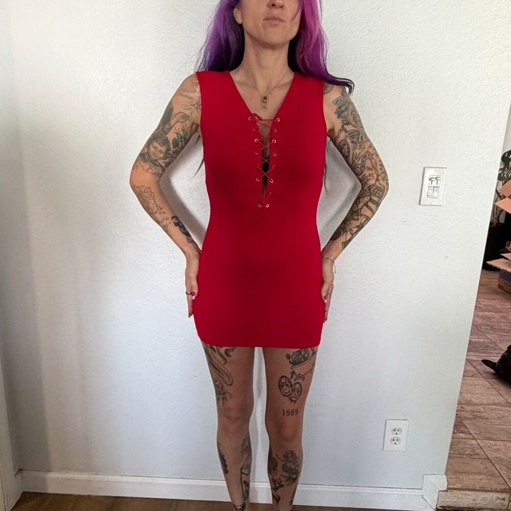 Vintage Forever 21 Red Dress
